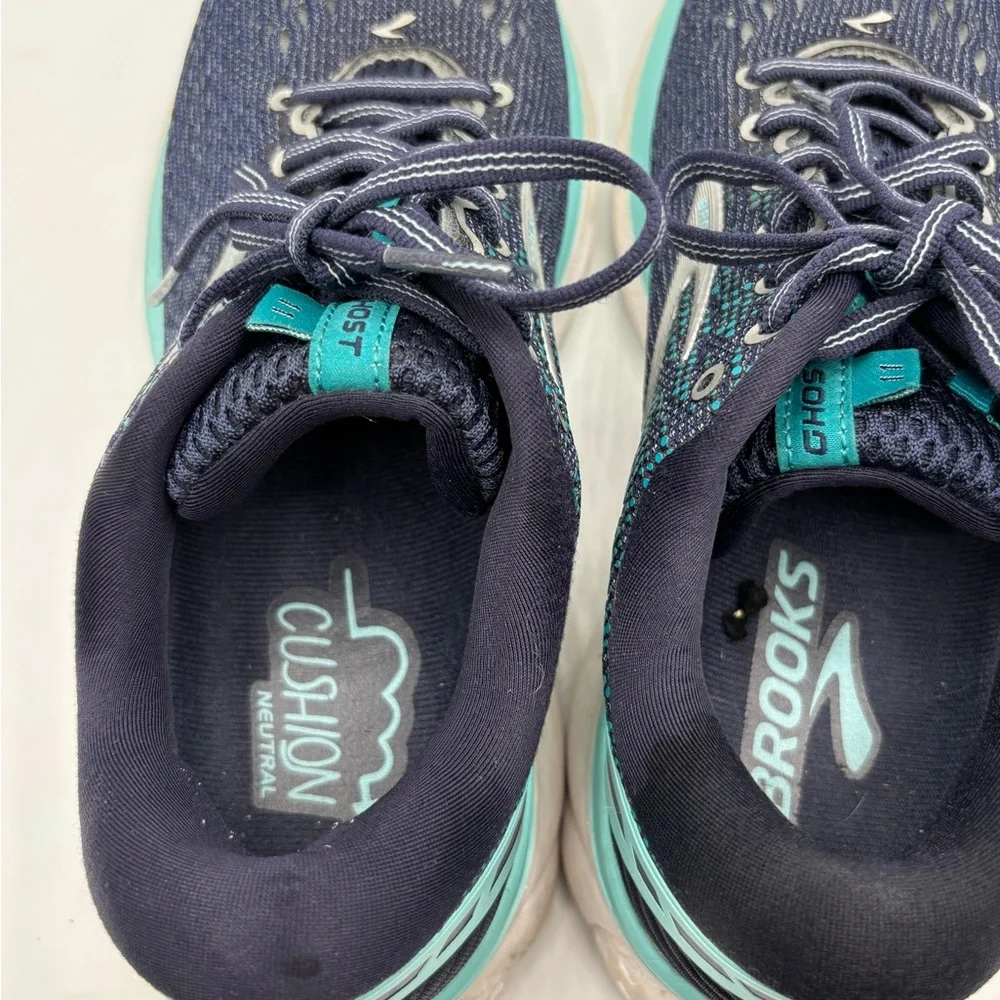 Brooks Ghost 11 Navy Teal Running Shoes Women’s 8.5